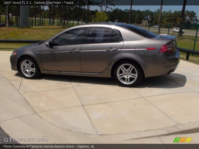 Carbon Gray Pearl / Taupe 2007 Acura TL 3.2