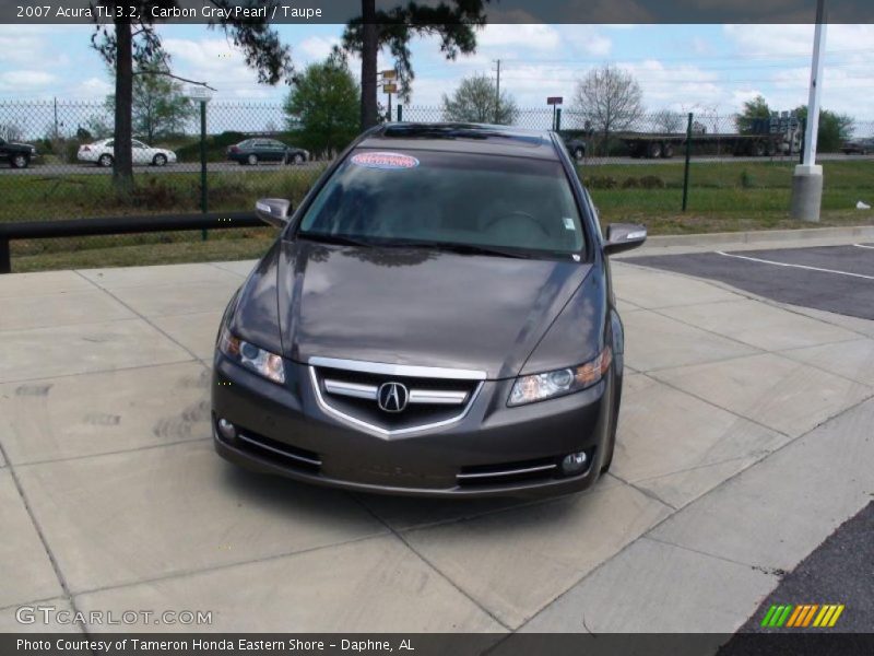 Carbon Gray Pearl / Taupe 2007 Acura TL 3.2