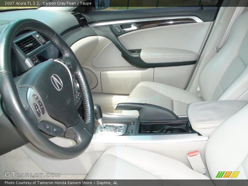 Carbon Gray Pearl / Taupe 2007 Acura TL 3.2
