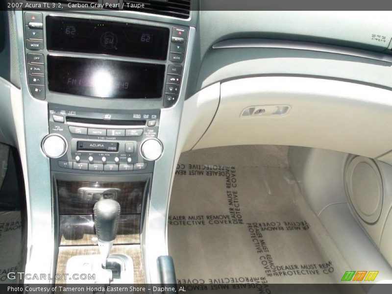 Carbon Gray Pearl / Taupe 2007 Acura TL 3.2