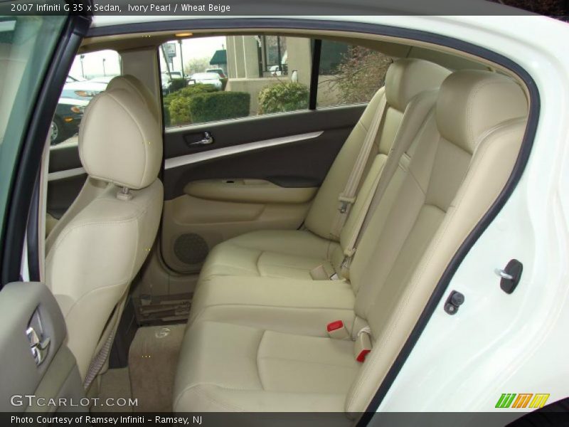 Ivory Pearl / Wheat Beige 2007 Infiniti G 35 x Sedan