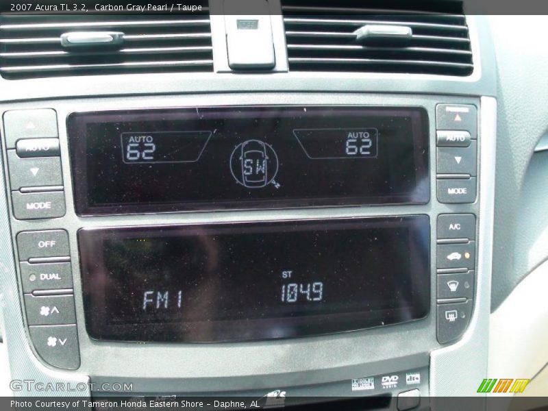 Carbon Gray Pearl / Taupe 2007 Acura TL 3.2