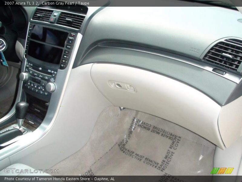 Carbon Gray Pearl / Taupe 2007 Acura TL 3.2