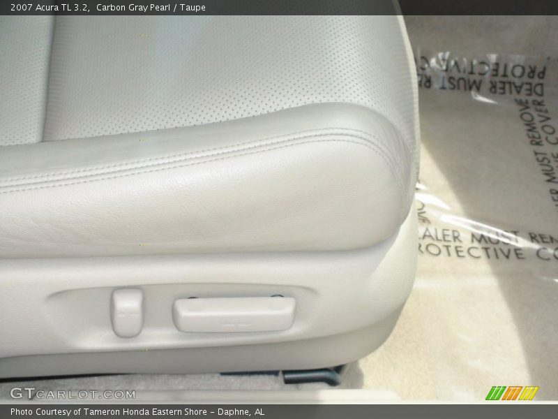 Carbon Gray Pearl / Taupe 2007 Acura TL 3.2
