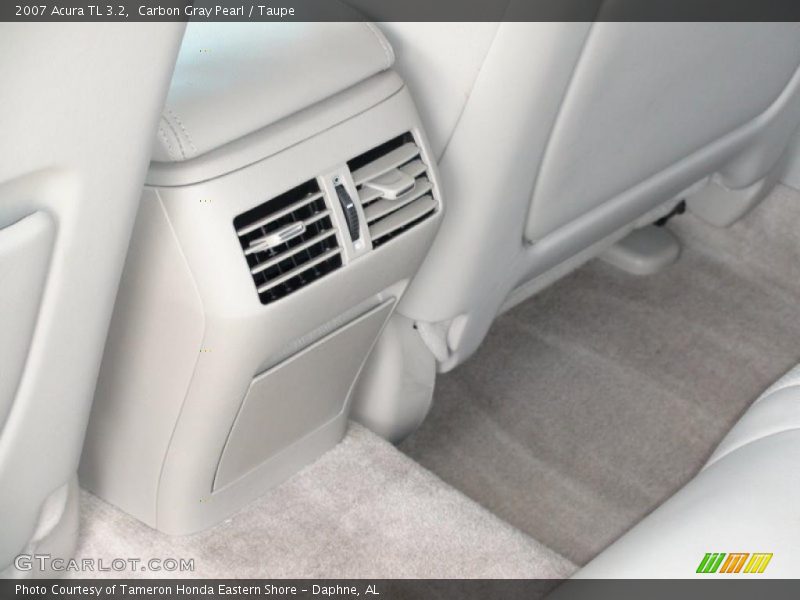 Carbon Gray Pearl / Taupe 2007 Acura TL 3.2