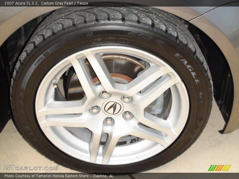 Carbon Gray Pearl / Taupe 2007 Acura TL 3.2