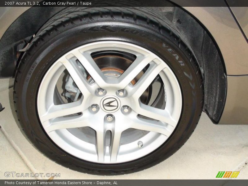 Carbon Gray Pearl / Taupe 2007 Acura TL 3.2
