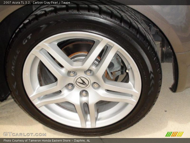 Carbon Gray Pearl / Taupe 2007 Acura TL 3.2