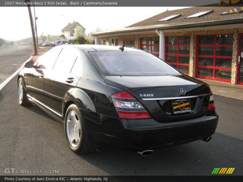 Black / Cashmere/Savanna 2007 Mercedes-Benz S 600 Sedan