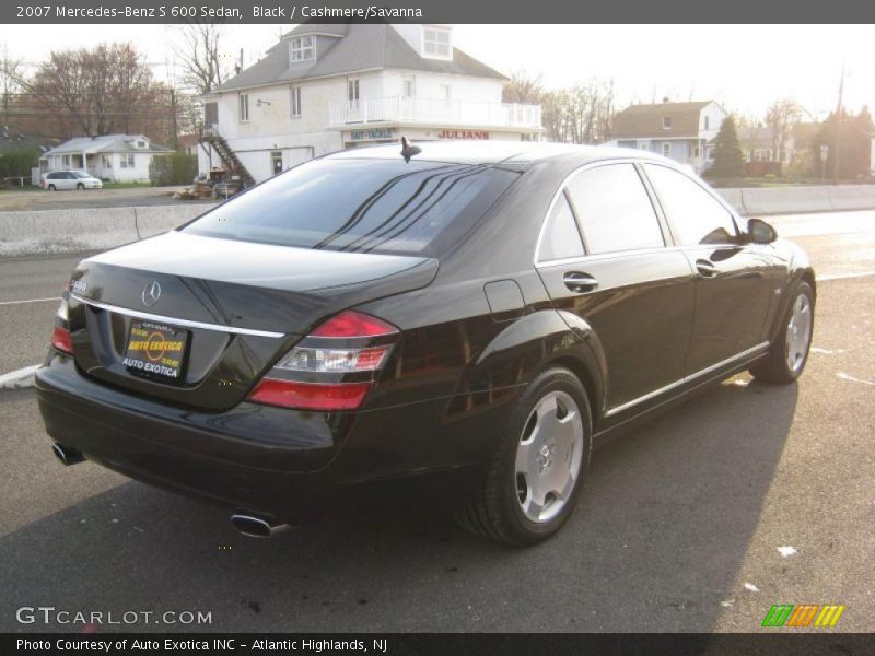 Black / Cashmere/Savanna 2007 Mercedes-Benz S 600 Sedan