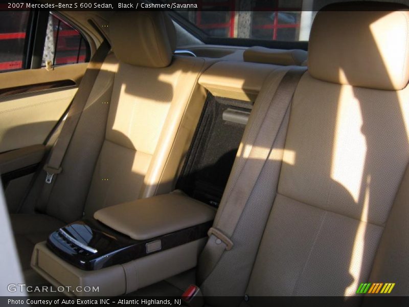 Black / Cashmere/Savanna 2007 Mercedes-Benz S 600 Sedan