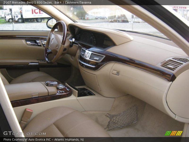 Black / Cashmere/Savanna 2007 Mercedes-Benz S 600 Sedan