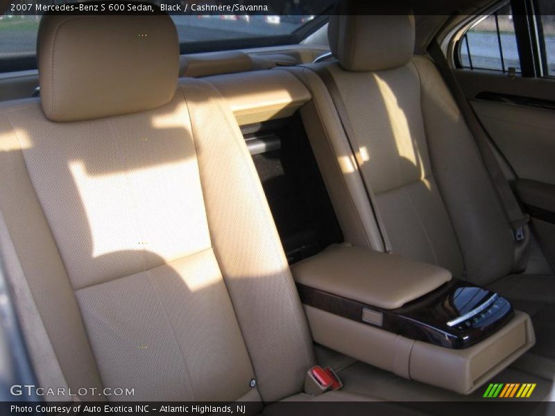 Black / Cashmere/Savanna 2007 Mercedes-Benz S 600 Sedan