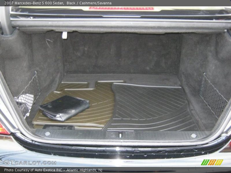 Black / Cashmere/Savanna 2007 Mercedes-Benz S 600 Sedan