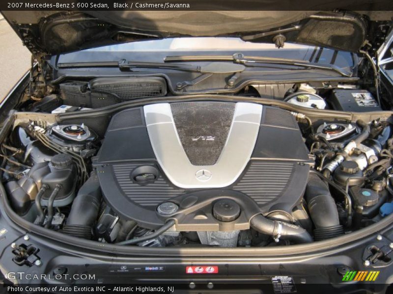 Black / Cashmere/Savanna 2007 Mercedes-Benz S 600 Sedan