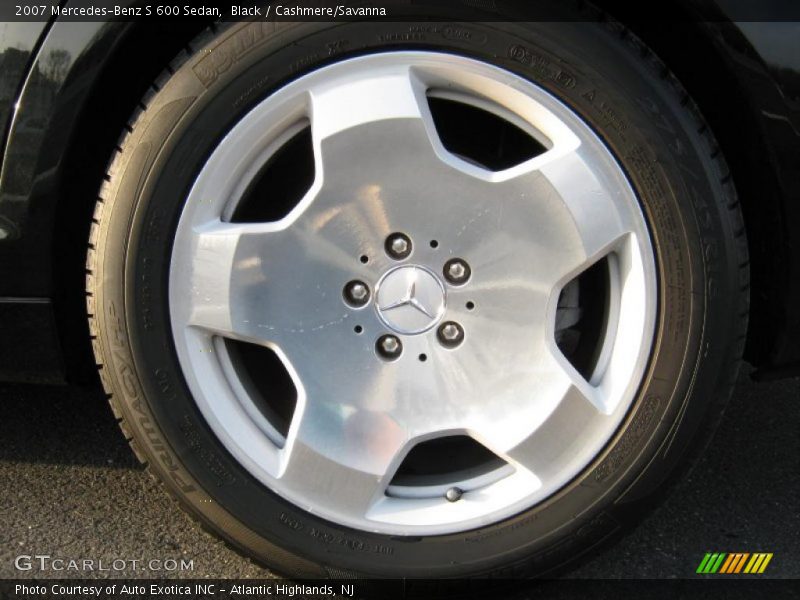 Black / Cashmere/Savanna 2007 Mercedes-Benz S 600 Sedan