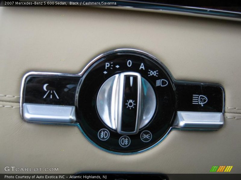 Black / Cashmere/Savanna 2007 Mercedes-Benz S 600 Sedan