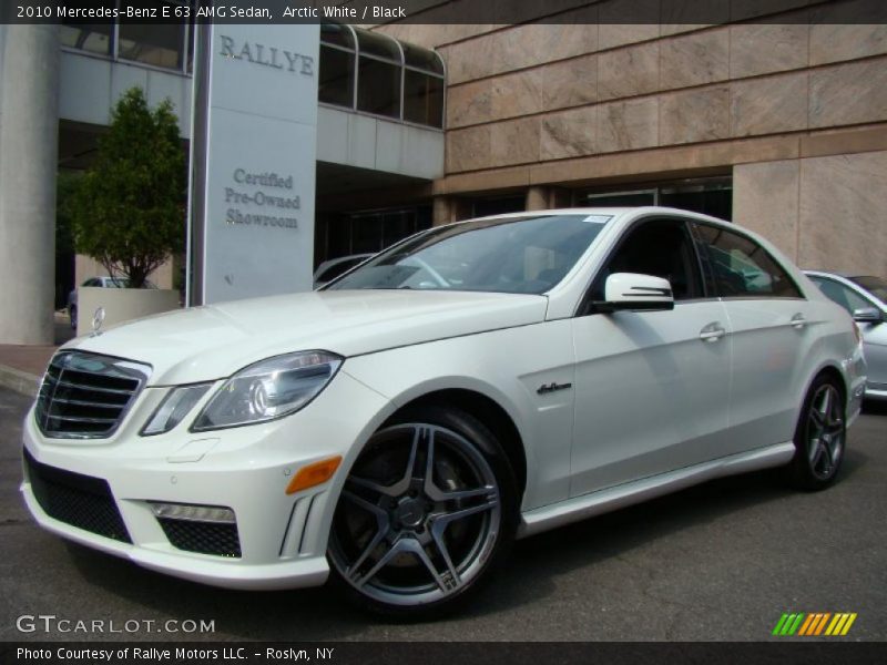 Arctic White / Black 2010 Mercedes-Benz E 63 AMG Sedan