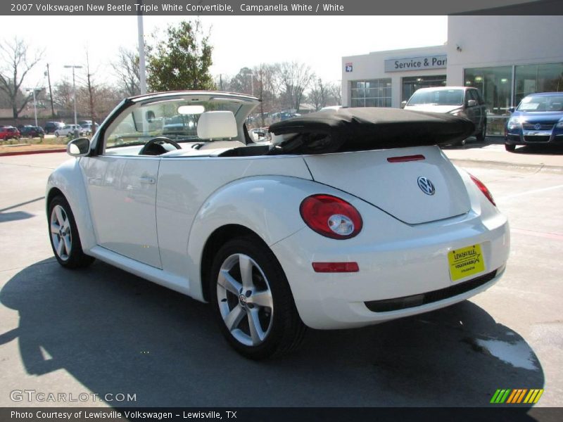 Campanella White / White 2007 Volkswagen New Beetle Triple White Convertible