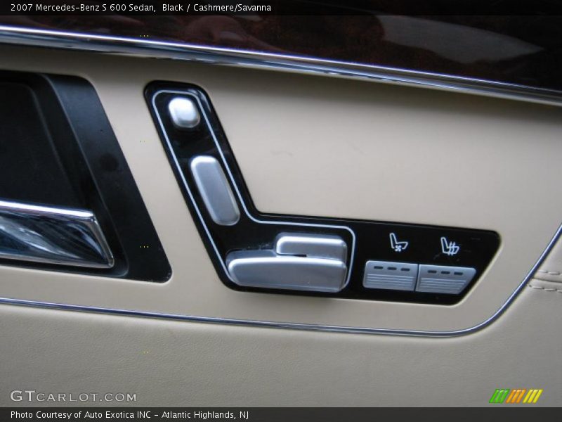 Black / Cashmere/Savanna 2007 Mercedes-Benz S 600 Sedan
