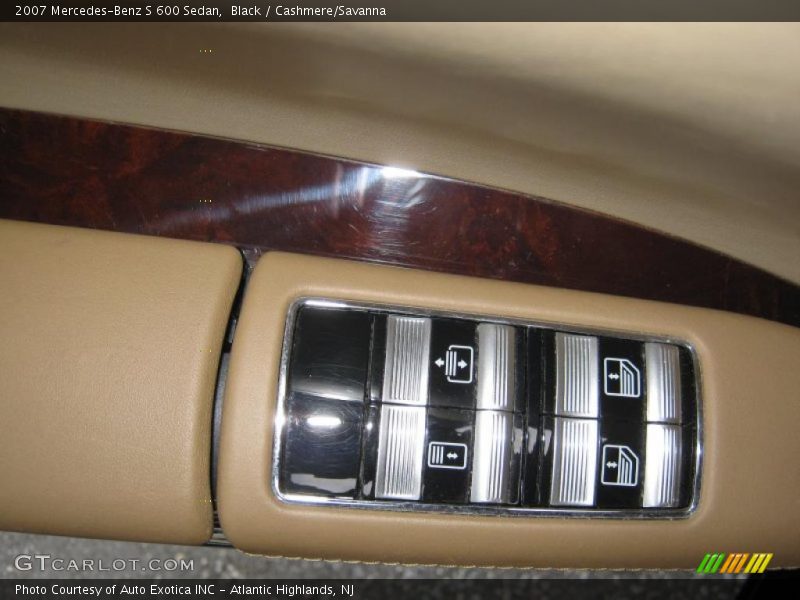 Black / Cashmere/Savanna 2007 Mercedes-Benz S 600 Sedan