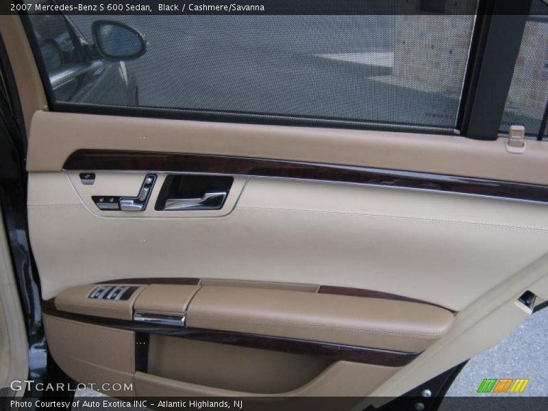 Black / Cashmere/Savanna 2007 Mercedes-Benz S 600 Sedan
