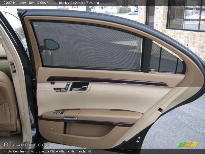 Black / Cashmere/Savanna 2007 Mercedes-Benz S 600 Sedan