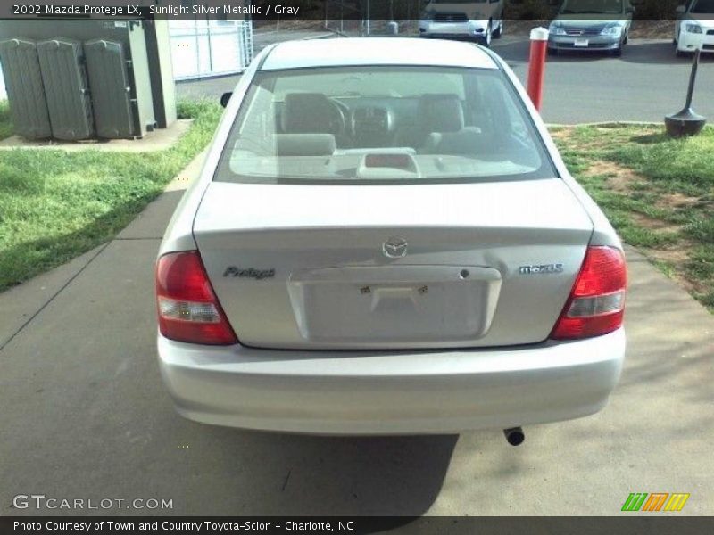 Sunlight Silver Metallic / Gray 2002 Mazda Protege LX