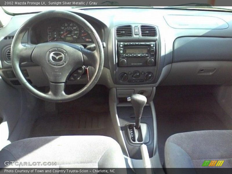 Sunlight Silver Metallic / Gray 2002 Mazda Protege LX