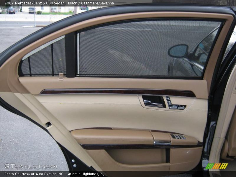 Black / Cashmere/Savanna 2007 Mercedes-Benz S 600 Sedan
