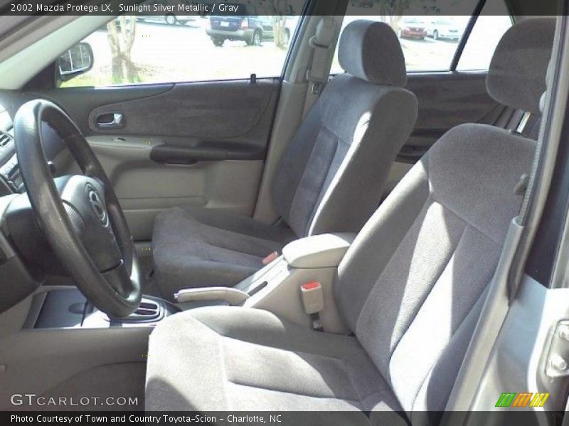 Sunlight Silver Metallic / Gray 2002 Mazda Protege LX