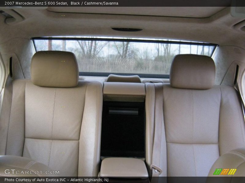 Black / Cashmere/Savanna 2007 Mercedes-Benz S 600 Sedan