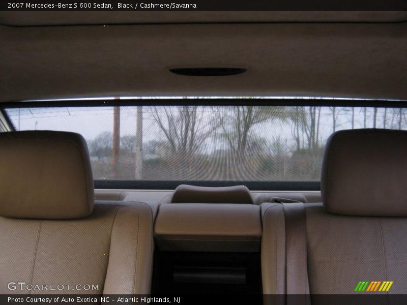 Black / Cashmere/Savanna 2007 Mercedes-Benz S 600 Sedan