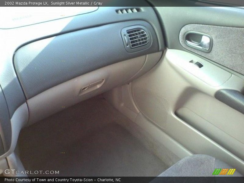 Sunlight Silver Metallic / Gray 2002 Mazda Protege LX