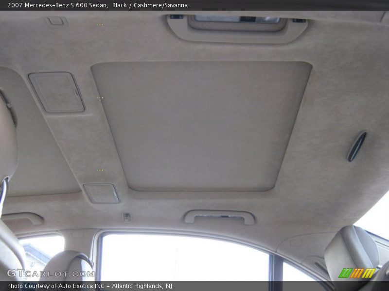 Black / Cashmere/Savanna 2007 Mercedes-Benz S 600 Sedan