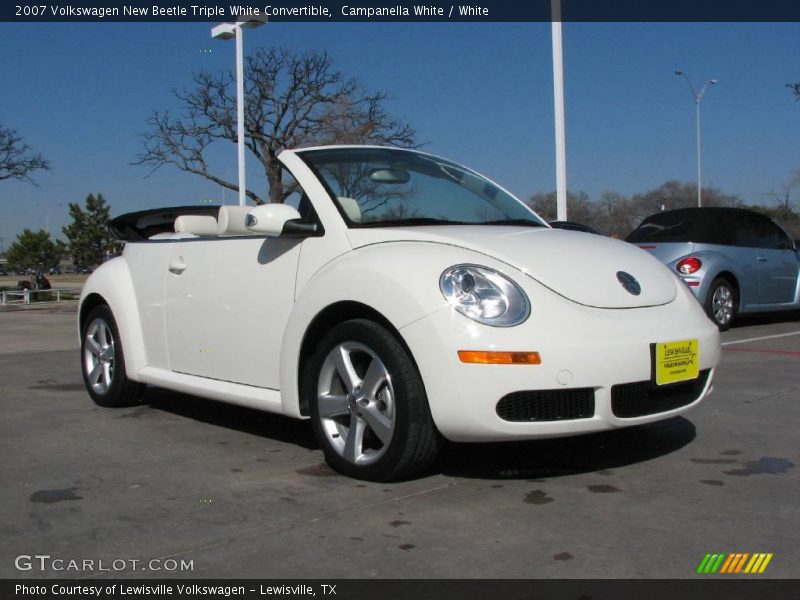 Campanella White / White 2007 Volkswagen New Beetle Triple White Convertible