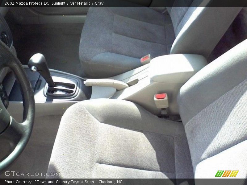 Sunlight Silver Metallic / Gray 2002 Mazda Protege LX