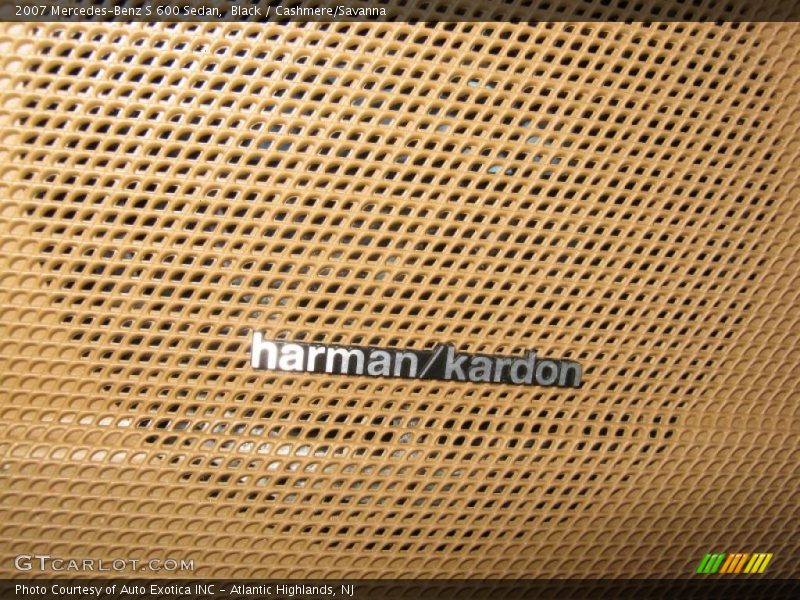 Black / Cashmere/Savanna 2007 Mercedes-Benz S 600 Sedan