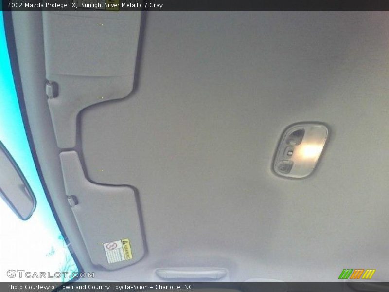 Sunlight Silver Metallic / Gray 2002 Mazda Protege LX