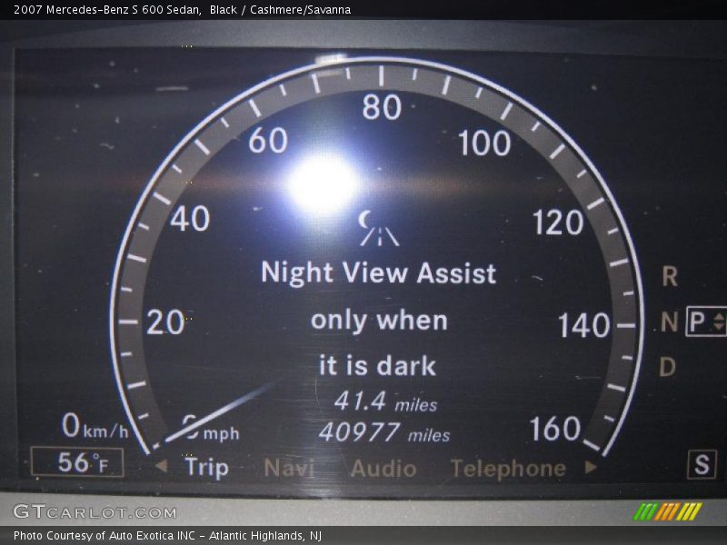 Black / Cashmere/Savanna 2007 Mercedes-Benz S 600 Sedan