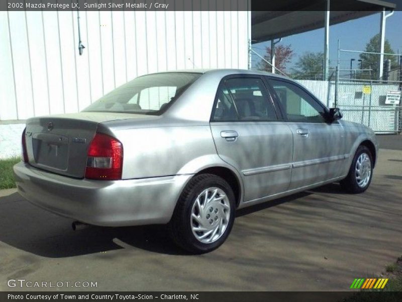 Sunlight Silver Metallic / Gray 2002 Mazda Protege LX