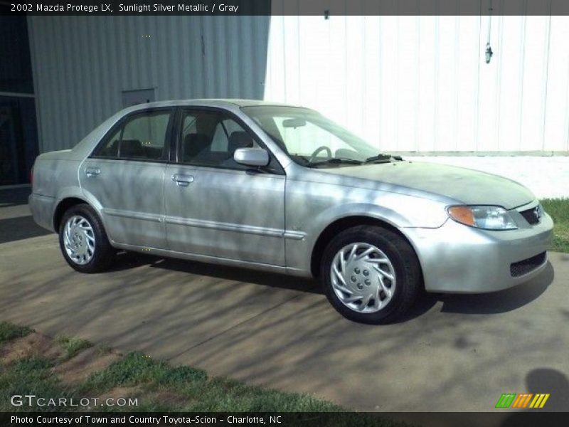 Sunlight Silver Metallic / Gray 2002 Mazda Protege LX