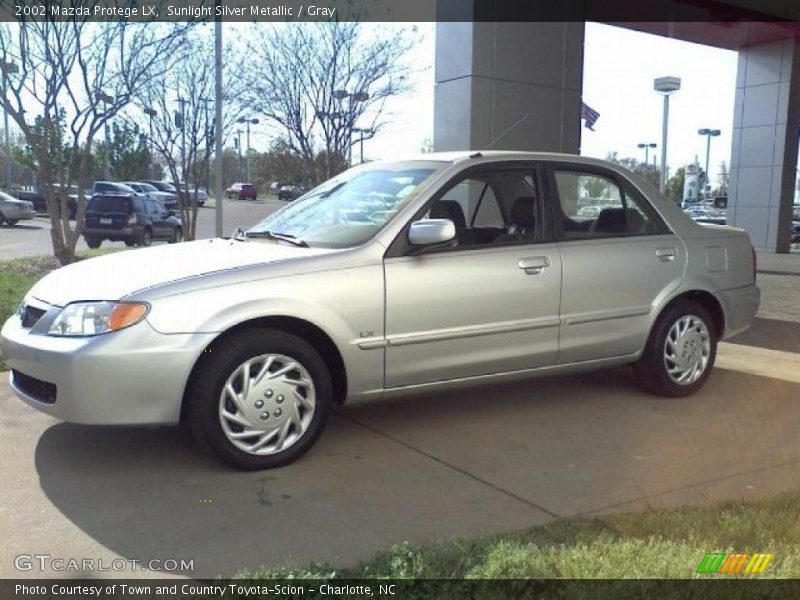 Sunlight Silver Metallic / Gray 2002 Mazda Protege LX
