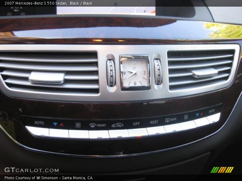 Black / Black 2007 Mercedes-Benz S 550 Sedan