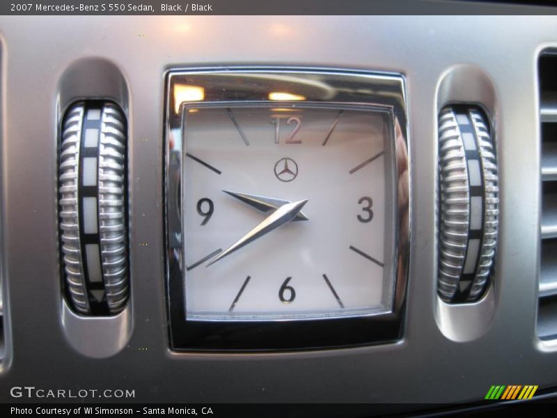 Black / Black 2007 Mercedes-Benz S 550 Sedan
