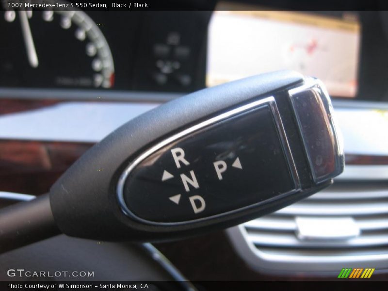 Black / Black 2007 Mercedes-Benz S 550 Sedan