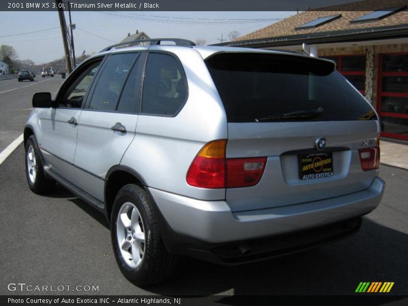 Titanium Silver Metallic / Black 2001 BMW X5 3.0i