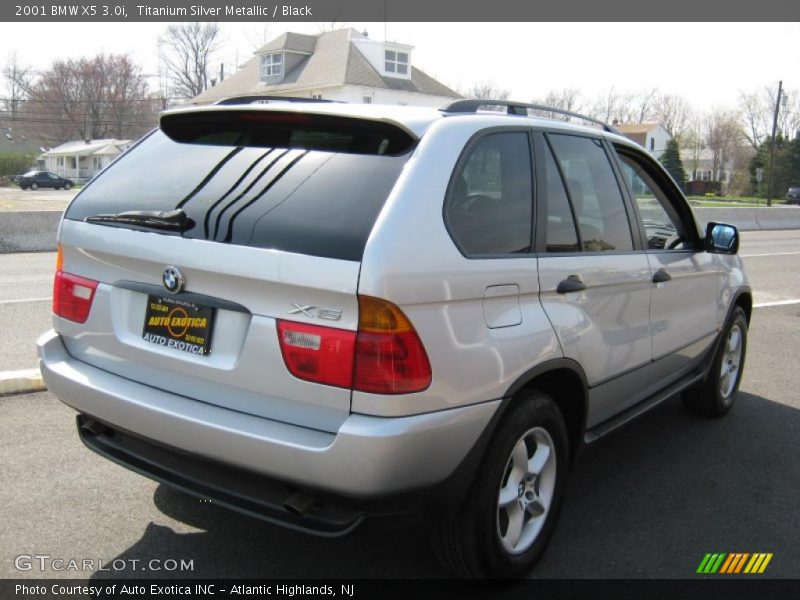 Titanium Silver Metallic / Black 2001 BMW X5 3.0i