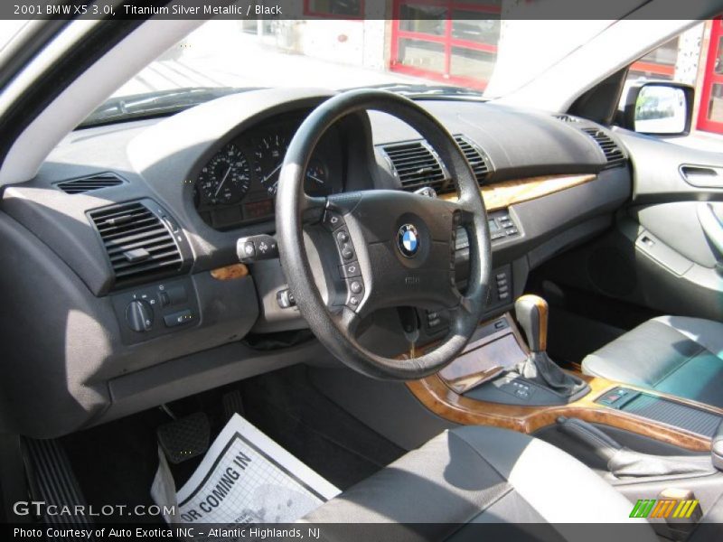 Titanium Silver Metallic / Black 2001 BMW X5 3.0i