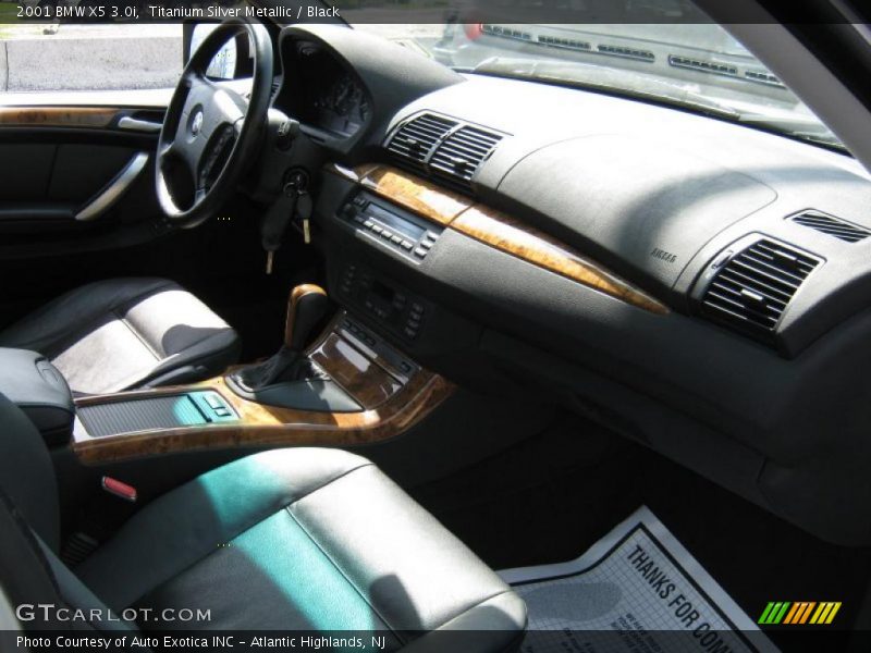 Titanium Silver Metallic / Black 2001 BMW X5 3.0i